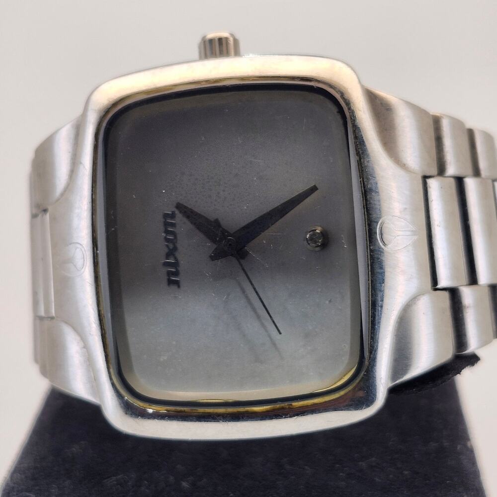 Nixon The Player Men's All Stainless Steel Real Diamond Accent Quartz Watch